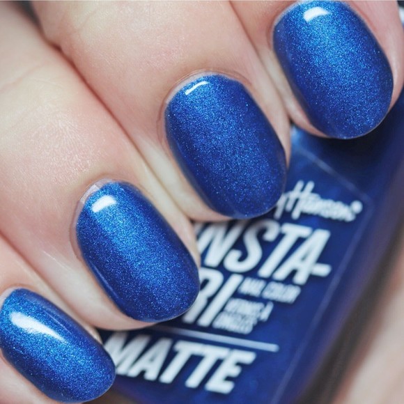 Sally Hansen Insta-Dri Matte Nail Color Polish, 013 Blue Steel - Picture 2 of 3
